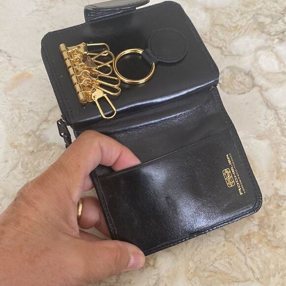 Rochelier Leather Key Wallet Unisex - Picture 8 of 13